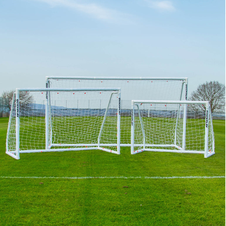 Q-FOLD MATCH Folding Football Goal 12x6'