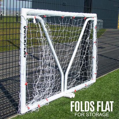Q-FOLD MATCH Folding Football Goal 6x4' - QUICKPLAY - 6 x 4 astro Astroturf folding football football goal garden has-spares home instructions Juniors (7-13yrs) Kids (up to 6yrs) plastic Pro Q-Fold Q-Match