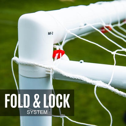 Q-FOLD MATCH Folding Football Goal 8x5' - QUICKPLAY - 5 a side 5v5 8 x 5 astro Astroturf folding football football goal garden has-spares home instructions Juniors (7-13yrs) Kids (up to 6yrs) plastic Pro Q-Fold Q-Match Teens (13yrs+)