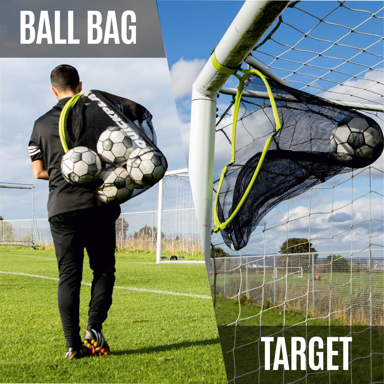 TARGET SAX 2-in-1 Top Bins Goal Target & Football Bag