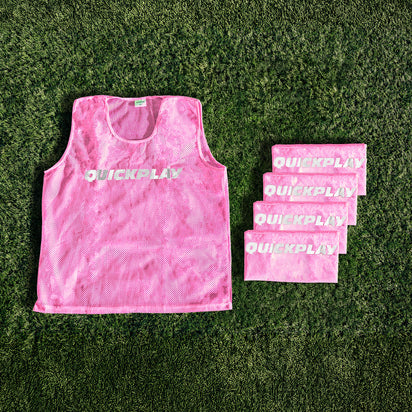 Football Training Bibs Pink - QUICKPLAY -