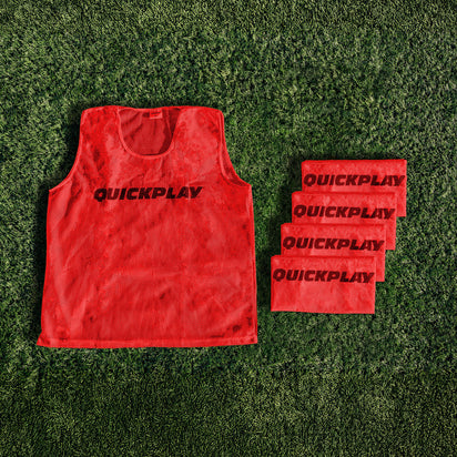 Football Training Bibs Red - QUICKPLAY -