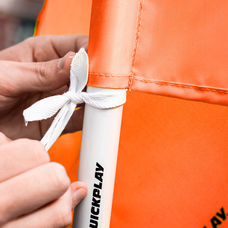 Foldable Corner Flag & Poles (Set of 4) (Colour & Base Options Available)