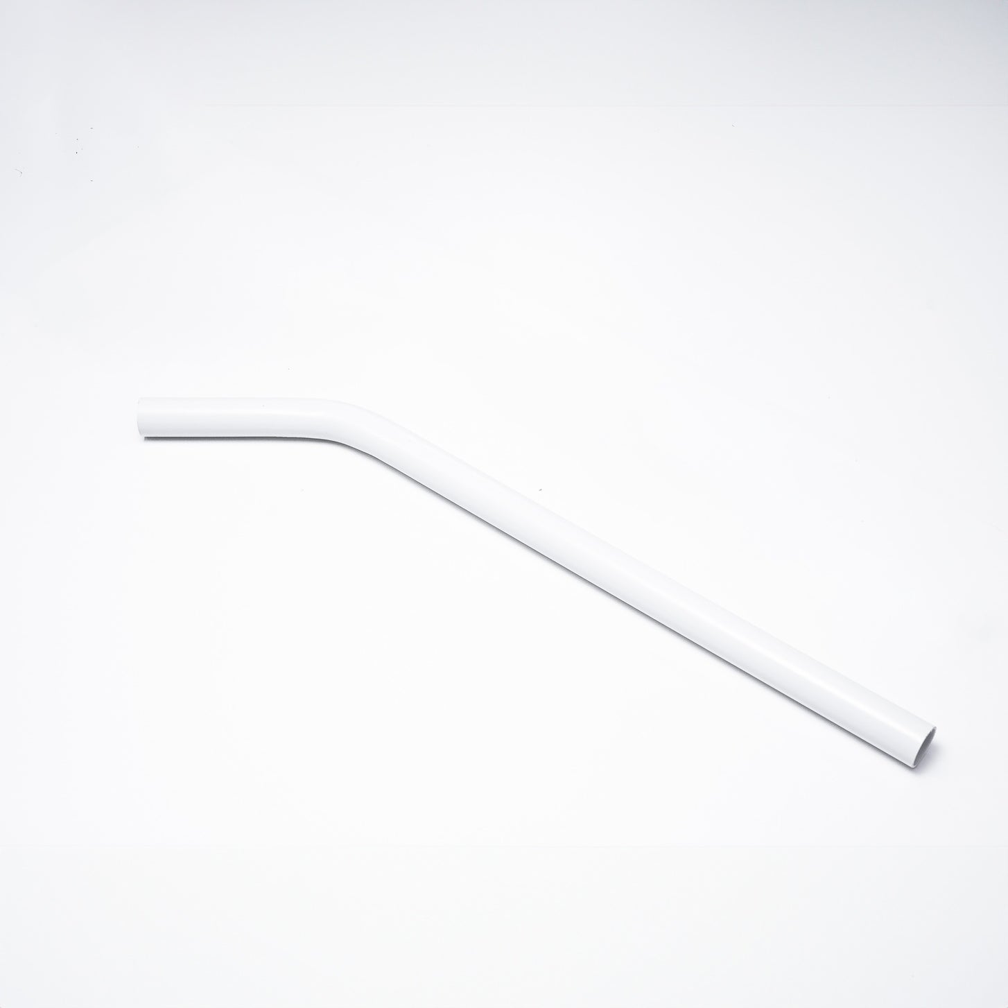 White Q-FOLD Match 8x5' tube MF8-5 with a bend near one end, on a white background.