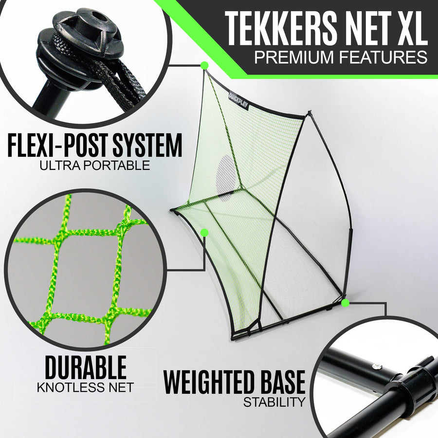 TEKKERS Net XL Football Rebounder 8x6'