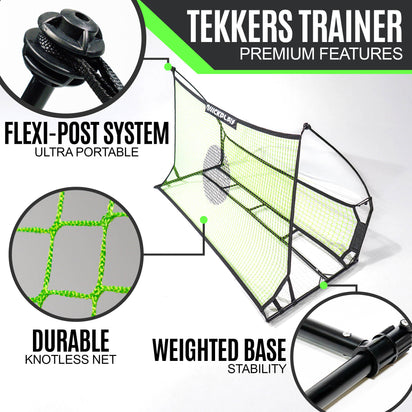 TEKKERS Trainer - Dual Net Football Rebounder