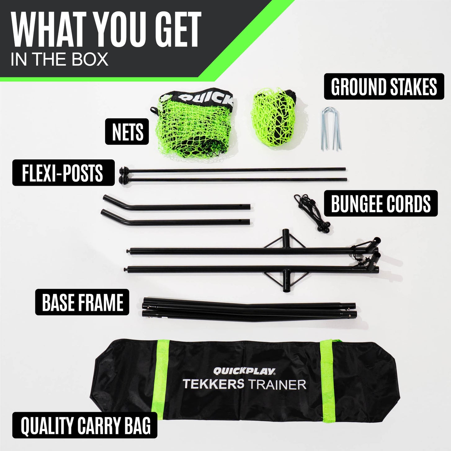 TEKKERS Trainer - Dual Net Football Rebounder