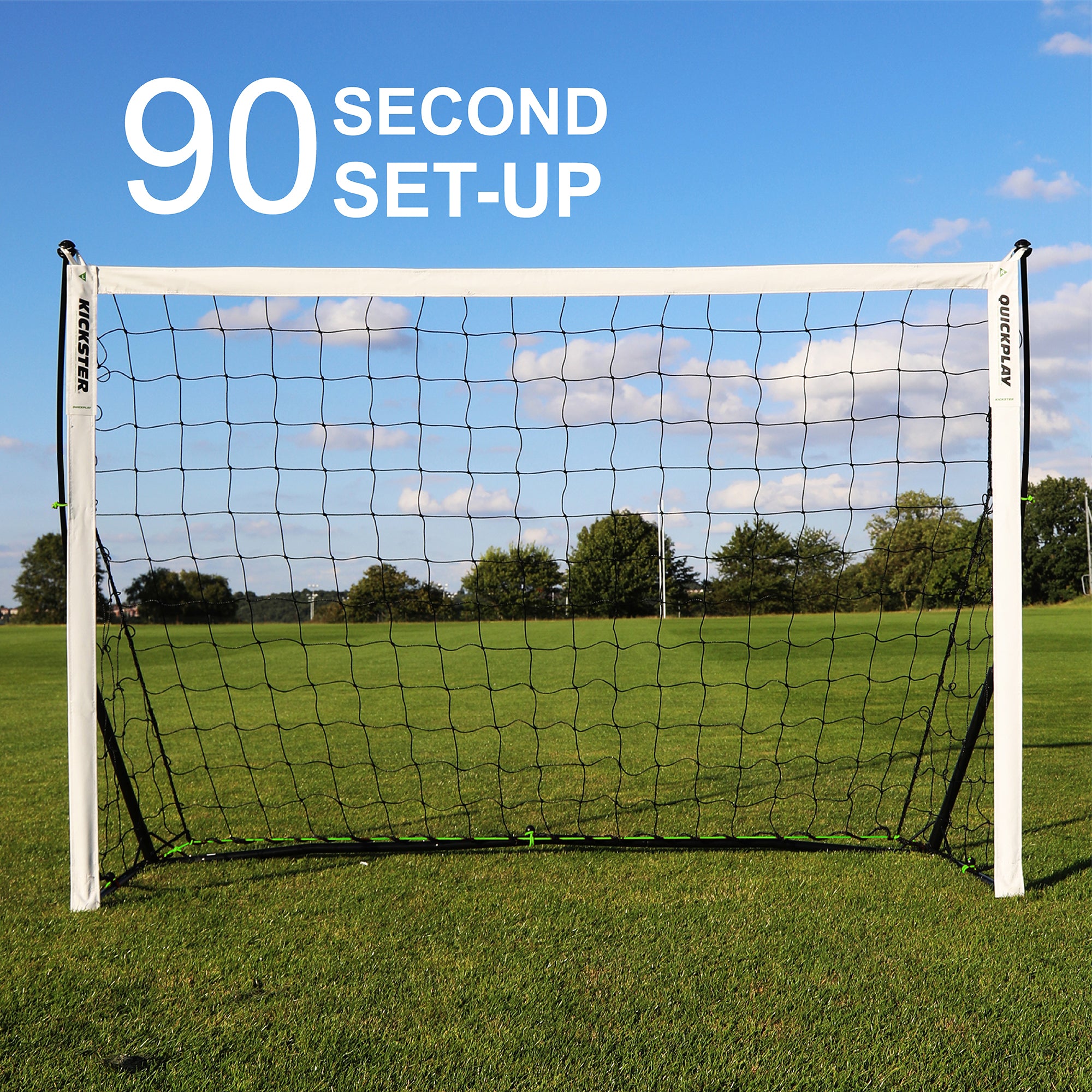 KICKSTER 8x5' Portable Small Football Goal | 2 Min setup