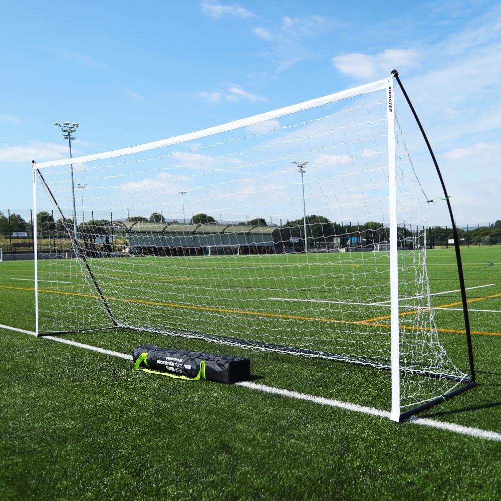 Steel Movable Full Size Football Goals Portable Soccer Goals