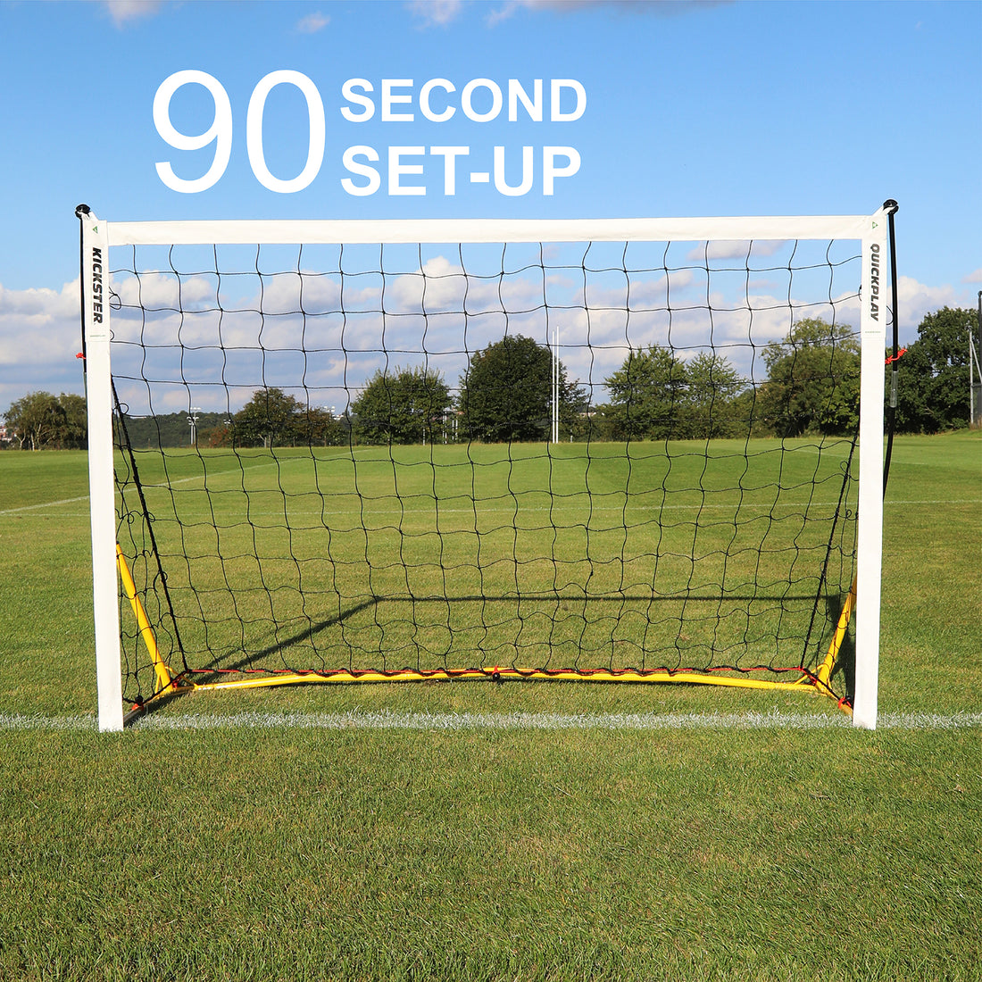 KICKSTER Portable Football Goal 6x4' (Yellow)