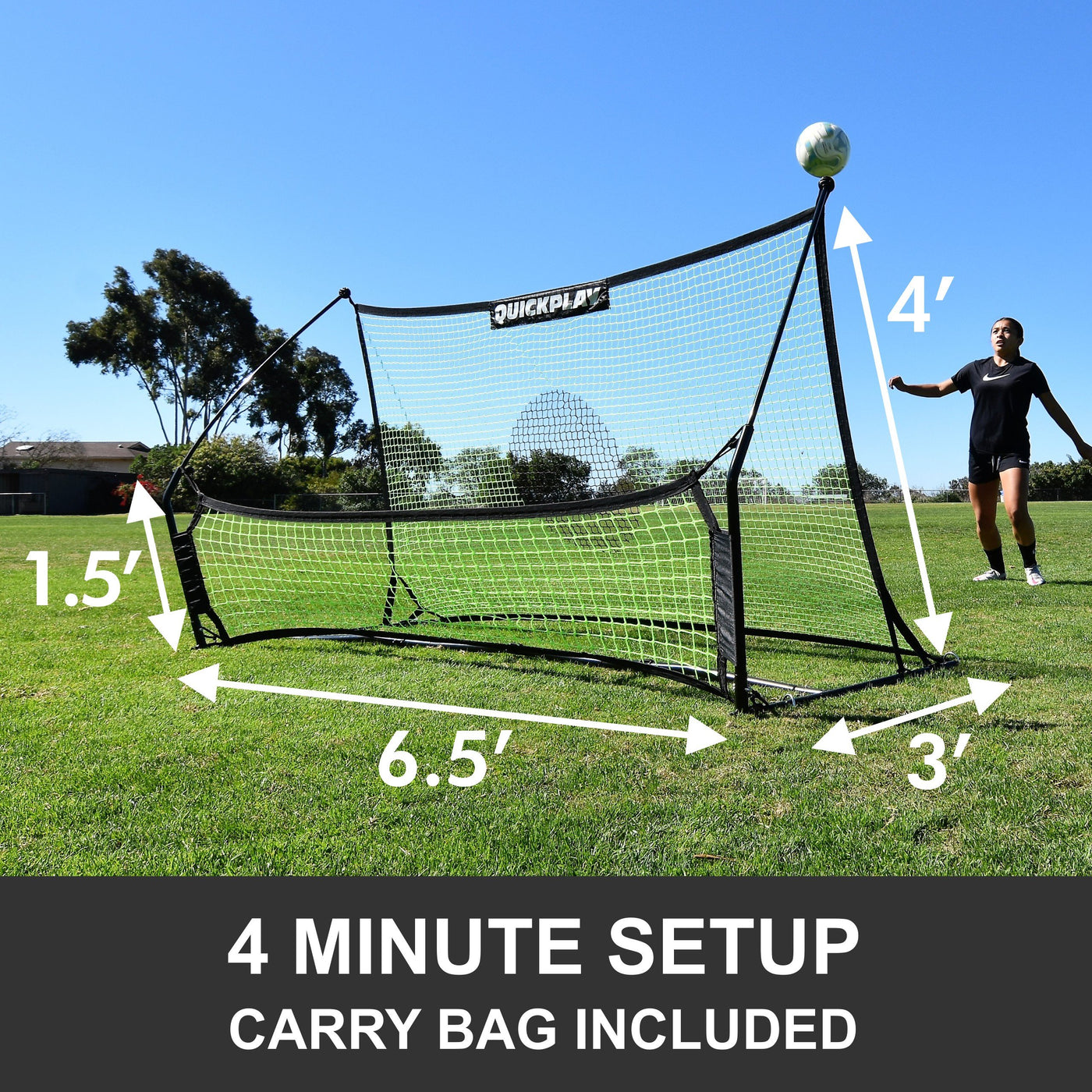 TEKKERS Trainer - Dual Net Football Rebounder