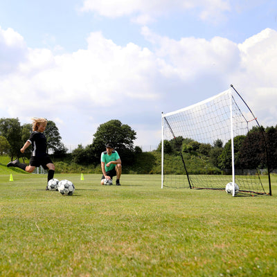 KICKSTER Portable Football Goal 8x5' (Yellow)