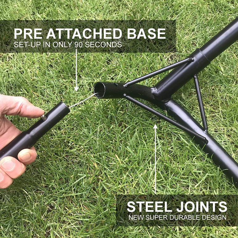 KICKSTER 2-in-1 Football Goal / Rebounder 8x5'