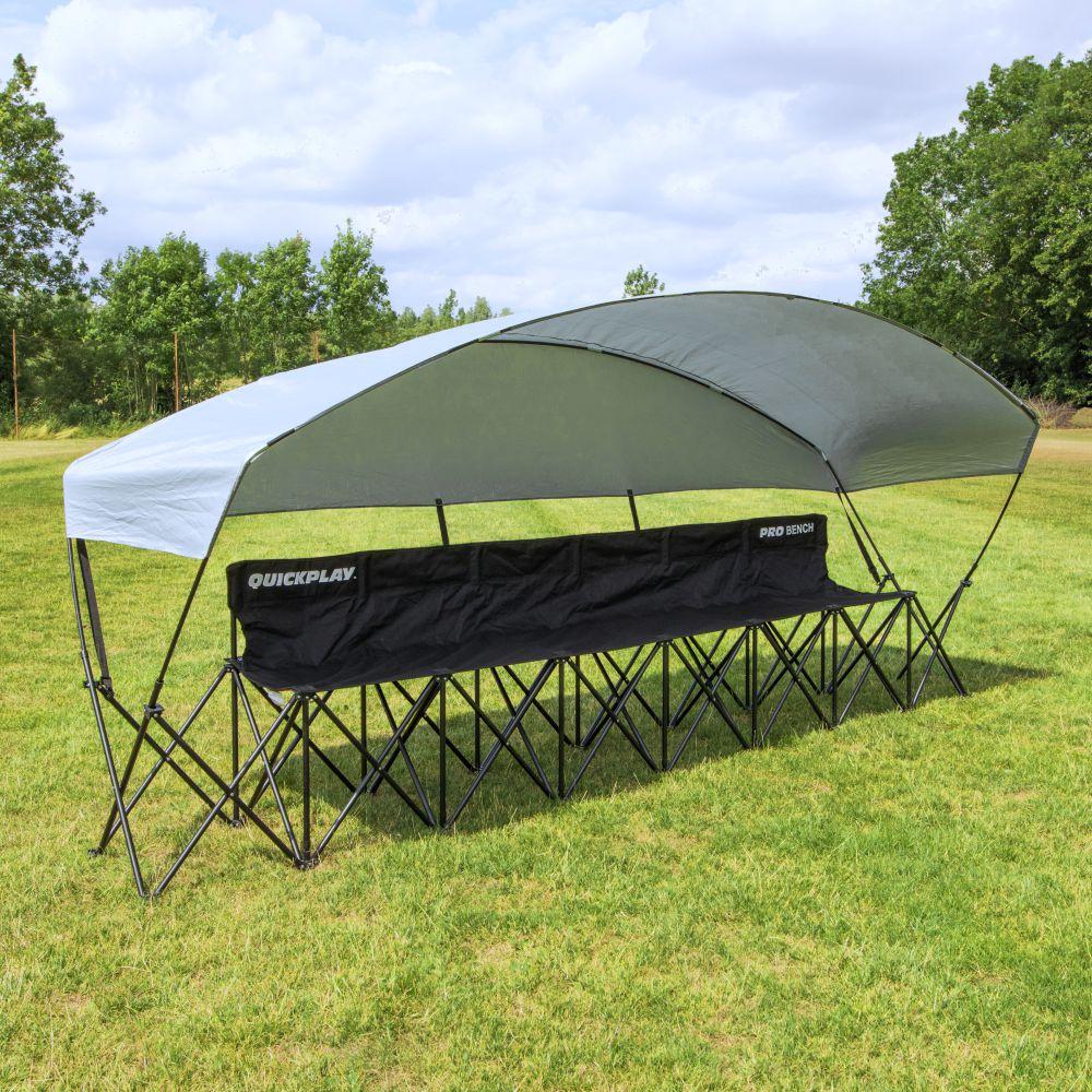 PRO BENCH Shelter 6 Seat Subs Bench with Canopy