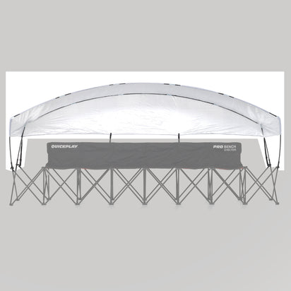 Spare Part - SHELTER - Pro Bench Shelter 6 Seat Replacement cover with fiberglass poles - QUICKPLAY - flowoos