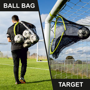 TARGET SAX 2-in-1 Top Bins Goal Target & Football Bag