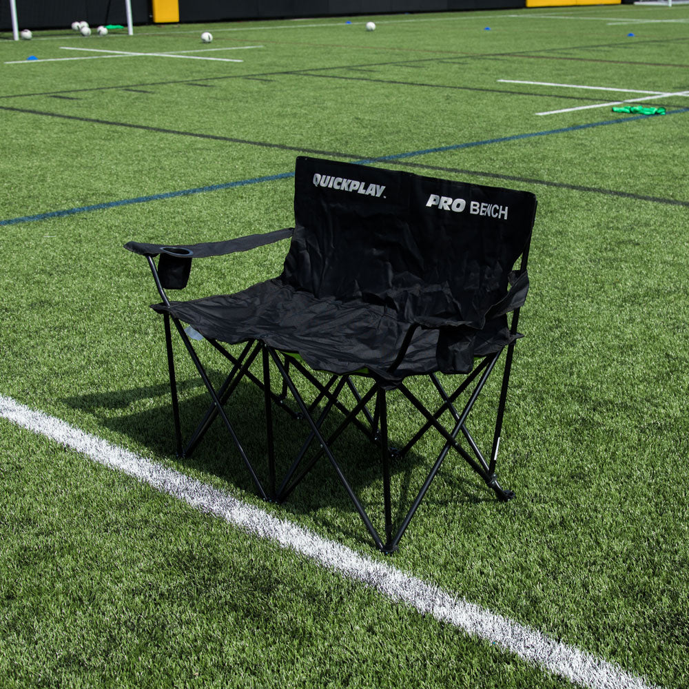 PRO BENCH 2 Seat Spectator Bench - QUICKPLAY - 2 seater bench club EOL instructions seating